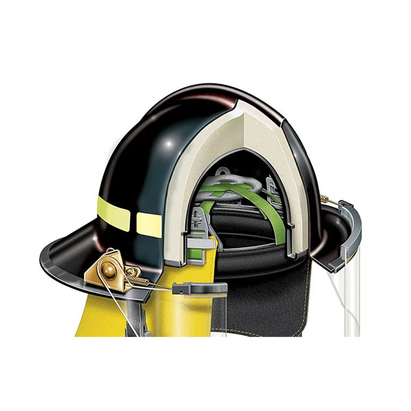 Lion Legacy 5 Fire Helmet Cut-Away